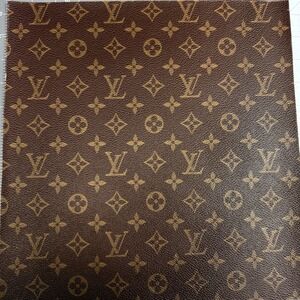 Louis Vuitton  Brown Monogram Vinyl For Crafting Logo Classic Size Pc 12" X 12"